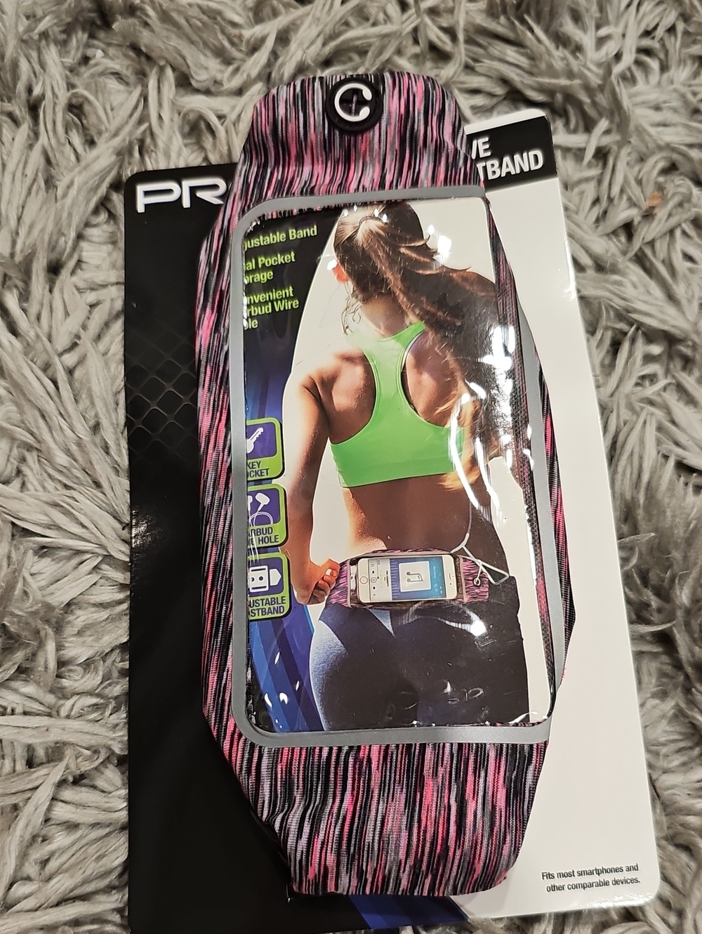 Unbranded Pink/Black Athletic Phone Armband